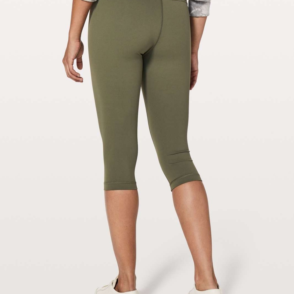 Lululemon Wunder Under Hi-Rise 1/2 Tight *17" Sage - Picture 3 of 9